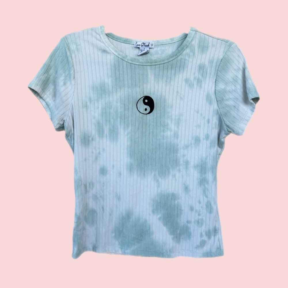 Green Tie-Dye Tee by Love Streak